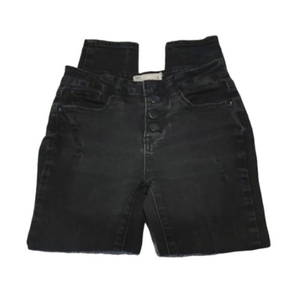 Girl's Black RSQ High Rise Ankle Skinny Jeans Size 8 EUC #C29